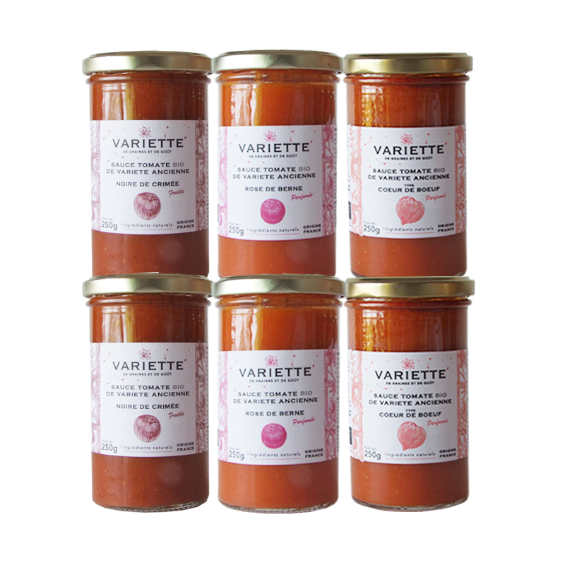 sauces tomates noire de crimée coeur de boeuf rose de berne