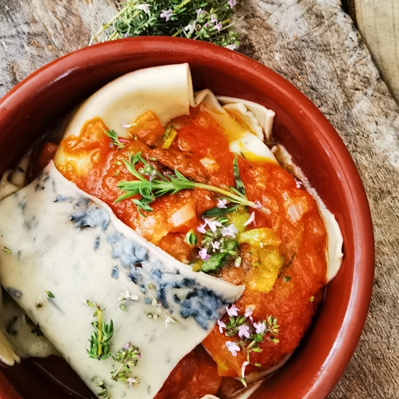 Lasagne et sauce tomate ancienne ROUGE BIO VARIETTE