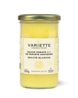 Sauce tomate BIO de variété ancienne Beaute blanche