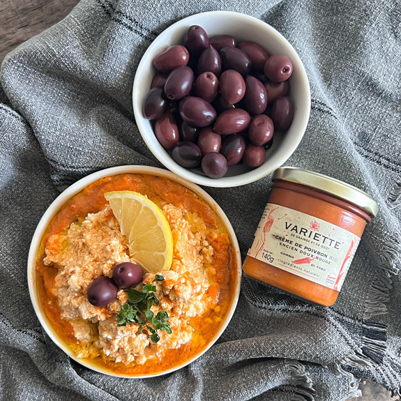 DIP APERITIF FETA  CREME DE POIVRONS VARIETTE