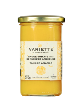 Sauce tomate BIO de variété ancienne tomate Ananas jaune