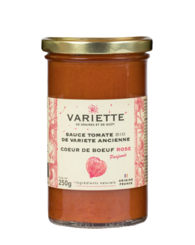 Sauce tomate BIO de variété ancienne Cœur de Bœuf ROSE