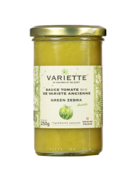 Sauce tomate BIO de variété ancienne Green Zebra