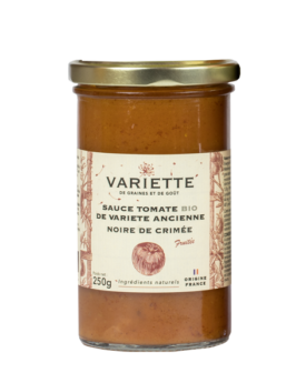 Sauce tomate BIO de variété ancienne Noire de Crimée