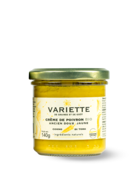 Crème de poivron ancien doux Corno di toro Jaune – BIO