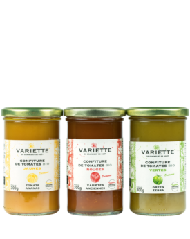 Trio de confitures de tomates anciennes bios