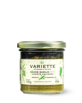 Sauce basilic Bio variété Citronnelle