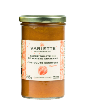 Sauce tomate BIO de variété ancienne Costoluto Genovese rouge