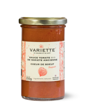 Sauce tomate BIO de variété ancienne Cœur de Bœuf rouge