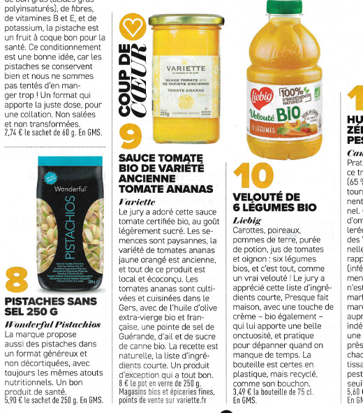 SAUCE TOMATE BIO ANCIENNE JAUNE - Variété tomate Ananas : Lauréat Coup de coeur Prix Bien Manger Santé Magazine